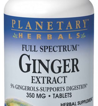 PLANETARY HERBALS - Ginger Extract Full Spectrum - 60 Tablets Online Sale