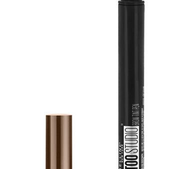 MAYBELLINE - TattooStudio Brow Tint Pen Makeup Medium Brown - 0.037 fl oz (1.1 ml) Discount