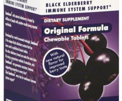 SAMBUCOL - Black Elderberry Original Formula - 30 Chewable Tablets Online Sale