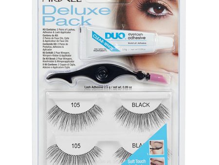 ARDELL -  Deluxe Pack Lash #105 Black - 2 Pairs of Lashes For Cheap