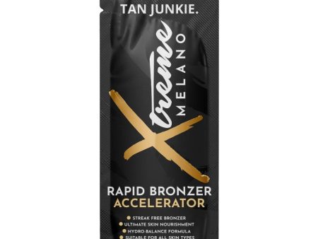 Tan Junkie Xtreme Melano Rapid Bronzer Tanning Accelerator Lotion Sachet 15ml Online now