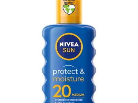 Nivea Sun Protect & Moisture Sun Cream Spray SPF20 200ml Online Hot Sale