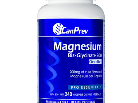 CanPrev Magnesium Bisglycinate 200mg Gentle 240 Veggie Caps Sale