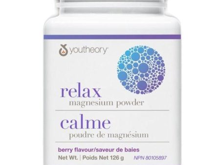 YouTheory Relax Magnesium Powder Berry 126g For Sale