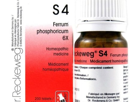 Dr Reckeweg S4 - Ferrum Phosphoricum 6X - 200 Tablets Hot on Sale