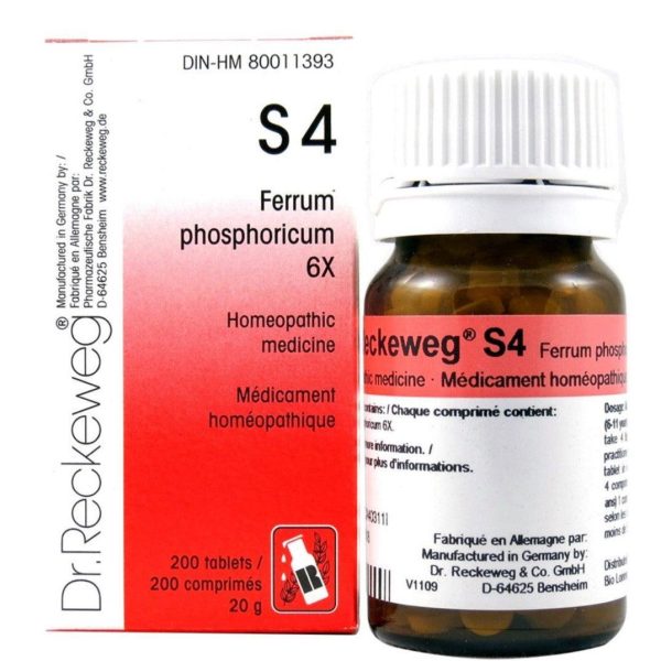 Dr Reckeweg S4 - Ferrum Phosphoricum 6X - 200 Tablets Hot on Sale