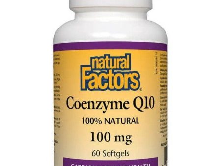 Natural Factors Coenzyme Q10 100mg 60 Softgels Supply