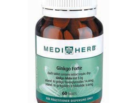 MediHerb Ginkgo Forte 60 Tablets Hot on Sale