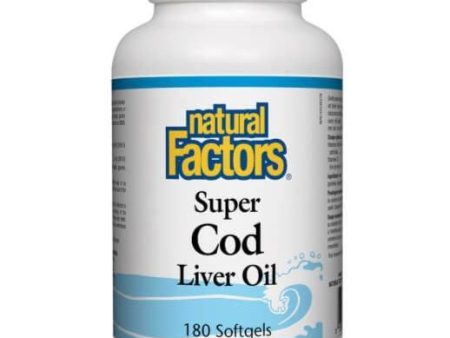 Natural Factors Super Cod Liver Oil 180 Softgels Hot on Sale