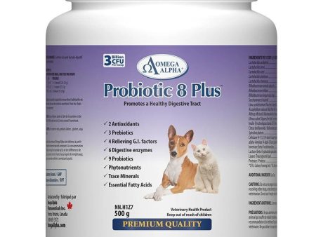 Omega Alpha Probiotic 8 Plus For Pets - 500g Online now