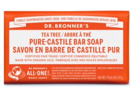 Dr. Bronner s Pure-Castile Bar Soap Tea Tree 140g Hot on Sale