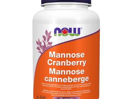 NOW Mannose Cranberry 90 Veggie Caps For Discount