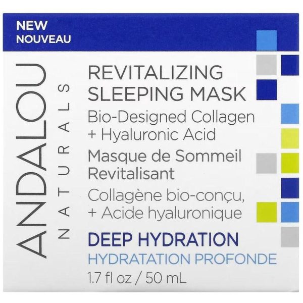 Andalou Naturals, Revitalizing Sleeping Beauty Mask, 1.7 fl oz (50 ml) Supply