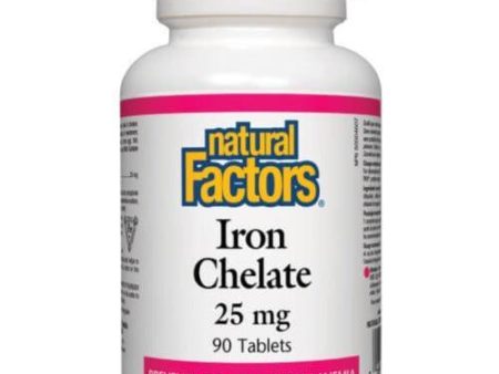 Natural Factors Iron Chelate 25mg 90 Tabs Fashion