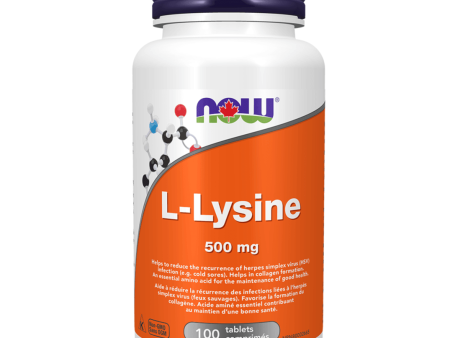 NOW L-Lysine 500mg 100 Tabs Discount