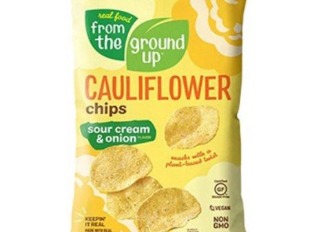 from the ground up Cauliflower Potato Chips Sour Cream & Onion 100g For Discount