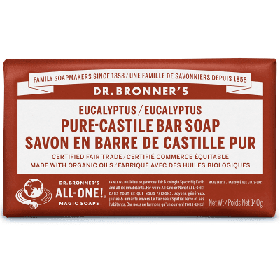 Dr. Bronner s Pure-Castile Bar Soap Eucalyptus 140g Sale