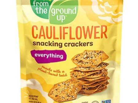 From the ground up Cauliflower Snacking Crackers Everything 100g Hot on Sale