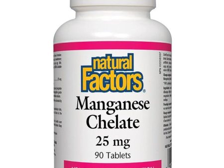 Natural Factors Manganese Chelate 25mg 90 Caplets Sale