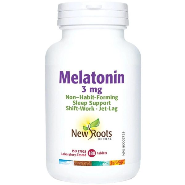 New Roots Melatonin 3mg 180 Tablets Online Sale