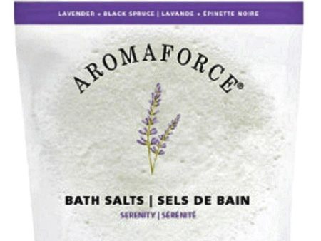 Aromaforce Bath Salts Serenity (Lavender & Black Spruce)  120g For Discount