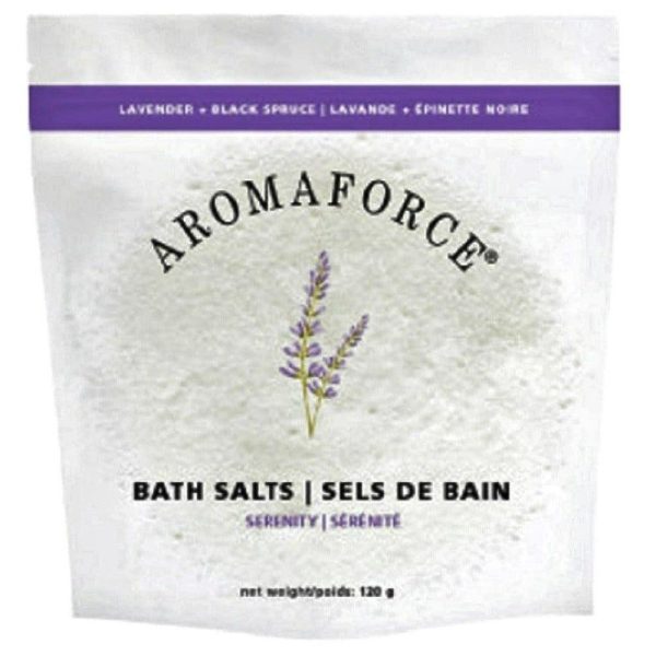 Aromaforce Bath Salts Serenity (Lavender & Black Spruce)  120g For Discount