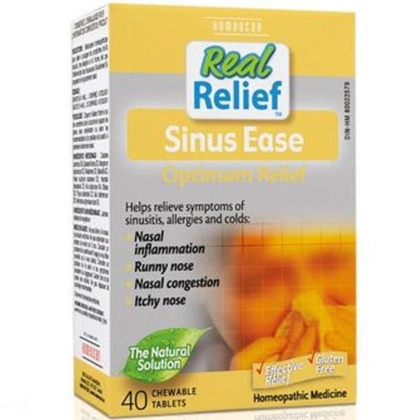 Homeocan Sinus Ease 40 Chewable Tablets Supply