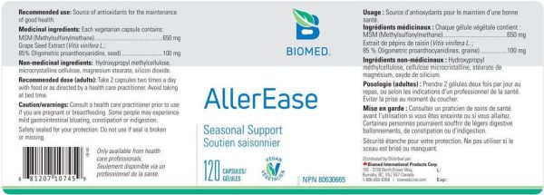 Biomed AllerEase 120 Capsules Sale