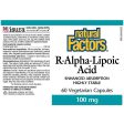 Natural Factors R-Alpha-Lipoic Acid 100mg 60 Veggie Caps on Sale