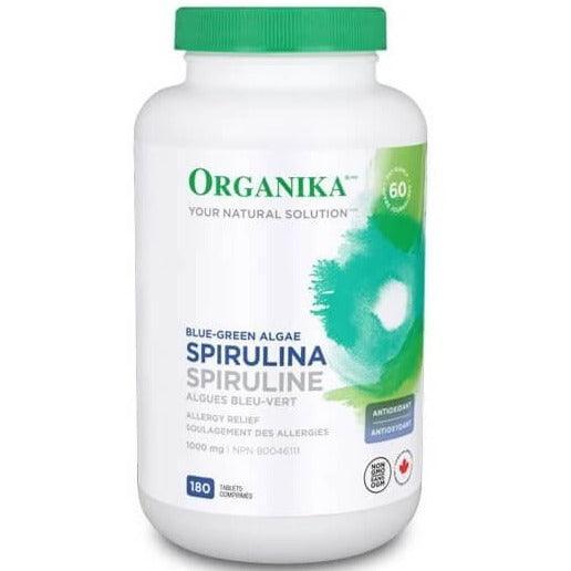 Organika Spirulina Blue-Green Algae 1000mg 180 Tabs on Sale