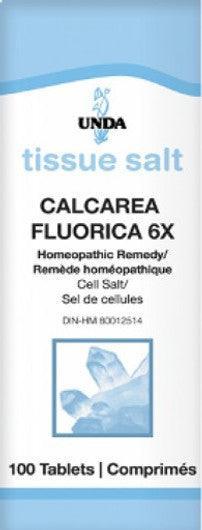 UNDA Tissue Salt Calcarea Fluorica 6X 100 Tabs For Cheap