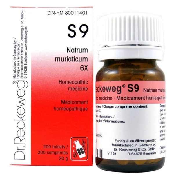 Dr Reckeweg S9 - Natrum Muriaticum 6X - 200 Tablets For Discount