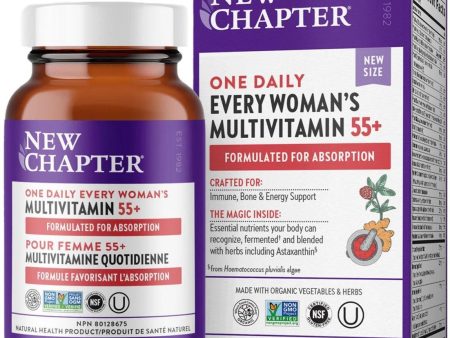 New Chapter Every Woman s One Daily Multivitamin Women 55+ 60 Tablets Online