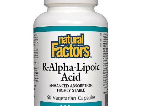 Natural Factors R-Alpha-Lipoic Acid 100mg 60 Veggie Caps on Sale