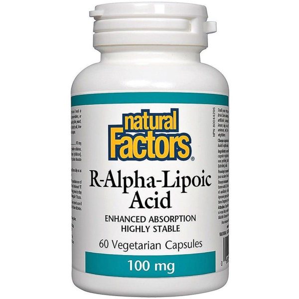 Natural Factors R-Alpha-Lipoic Acid 100mg 60 Veggie Caps on Sale