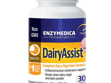 Enzymedica Dairy Assist 30 Caps Online Sale