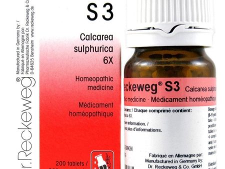 Dr Reckeweg S3 - Calcarea Sulphurica 6X - 200 Tablets For Discount