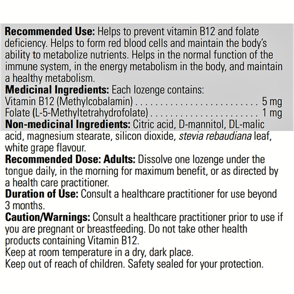Biomed B12 Folate 60 lozenges Cheap
