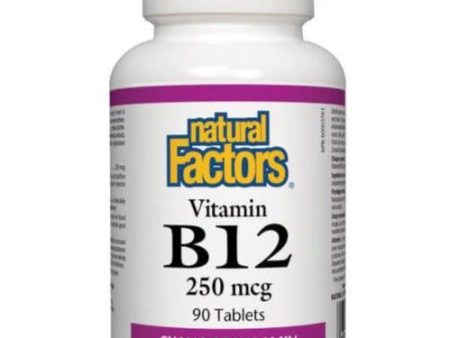 Natural Factors Vitamin B12  250mcg 90 Tabs Online Hot Sale