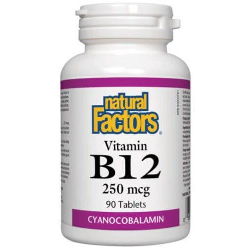 Natural Factors Vitamin B12  250mcg 90 Tabs Online Hot Sale