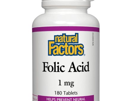 Natural Factors Folic Acid 1mg 180 Tabs Online now