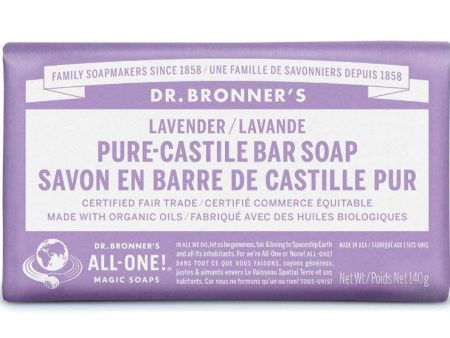 Dr. Bronner s Pure-Castile Bar Soap Lavender 140g on Sale