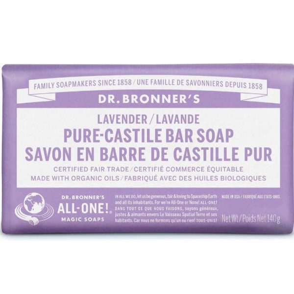 Dr. Bronner s Pure-Castile Bar Soap Lavender 140g on Sale