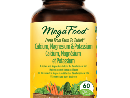 MegaFood Calcium Magnesium & Potassium 60 Tabs Discount