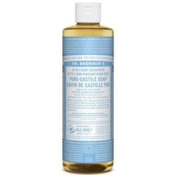 Dr. Bronner s 18-In-1 Pure-Castile Liquid Soap Baby Unscented 473mL Online Hot Sale