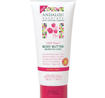 Andalou Naturals Body Butter Velvet Soft 1000 Roses 236mL Sale