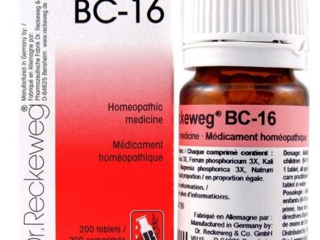 Dr. Reckeweg BC-16 200 Tablets Online