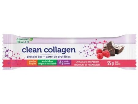 Genuine Health Clean Collagen Protein Bar Chocolate Raspberry 55g Discount