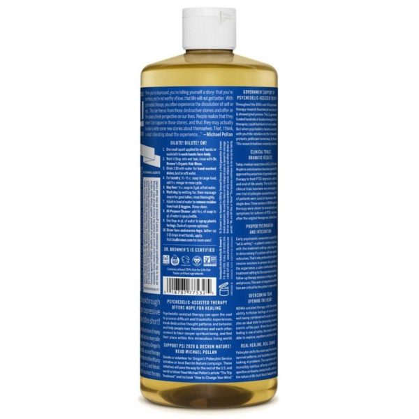 Dr. Bronner s 18-In-1 Pure-Castile Liquid Soap Peppermint 473mL Online Hot Sale