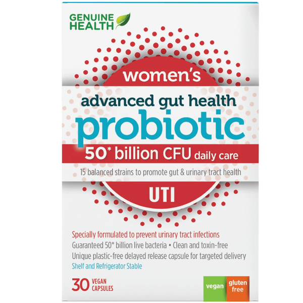 Genuine Health Probiotic Advanced Gut Health Women s UTI 30 Capsules Online